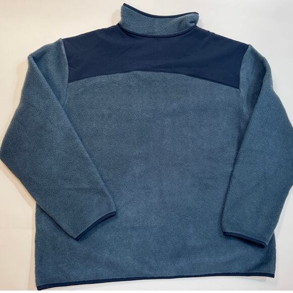 NWT Allbirds Men's Fluff Fleece Snap Pullover – Charcoal Gray & Black – Size XXL - Picture 9 of 9